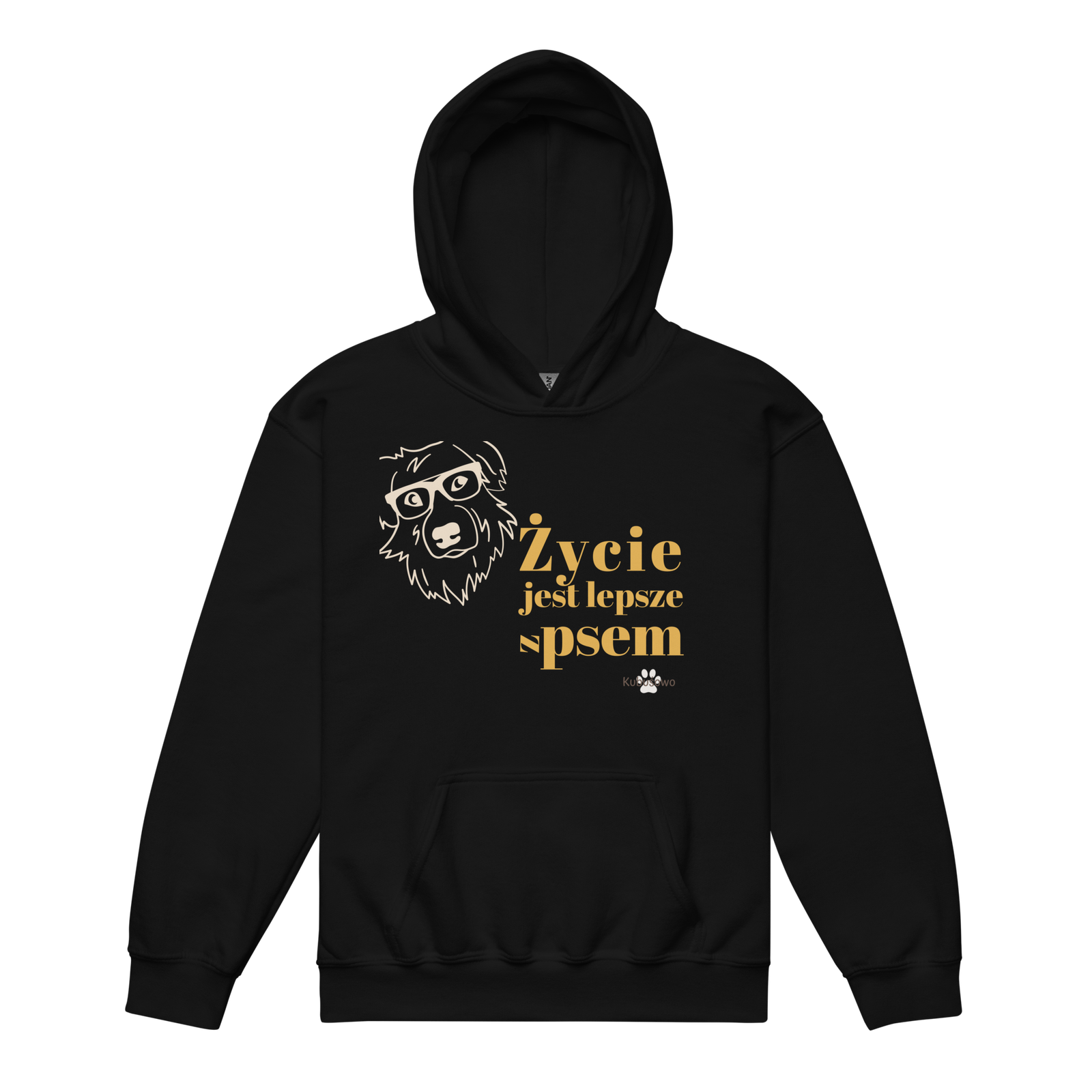 Dziecięca Bluza z Kapturem – Życie jest lepsze z psem